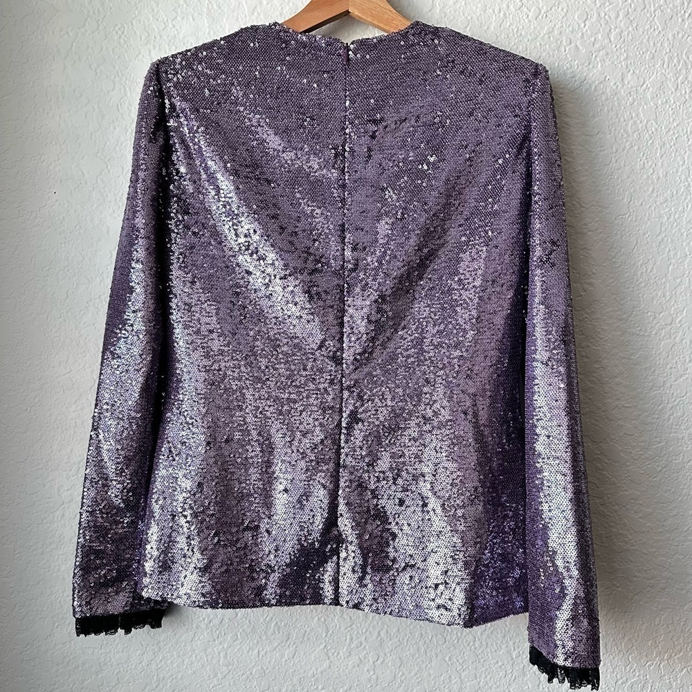 New with tags PHILOSOPHY DI LORENZO SERAFINI Metallic Sequin Top Size:4 - Picture 8 of 13